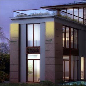 24W up wall light for outdoor building