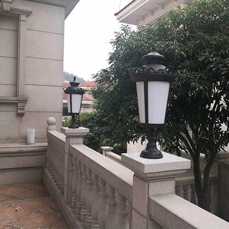 LED pillar lights for garden light